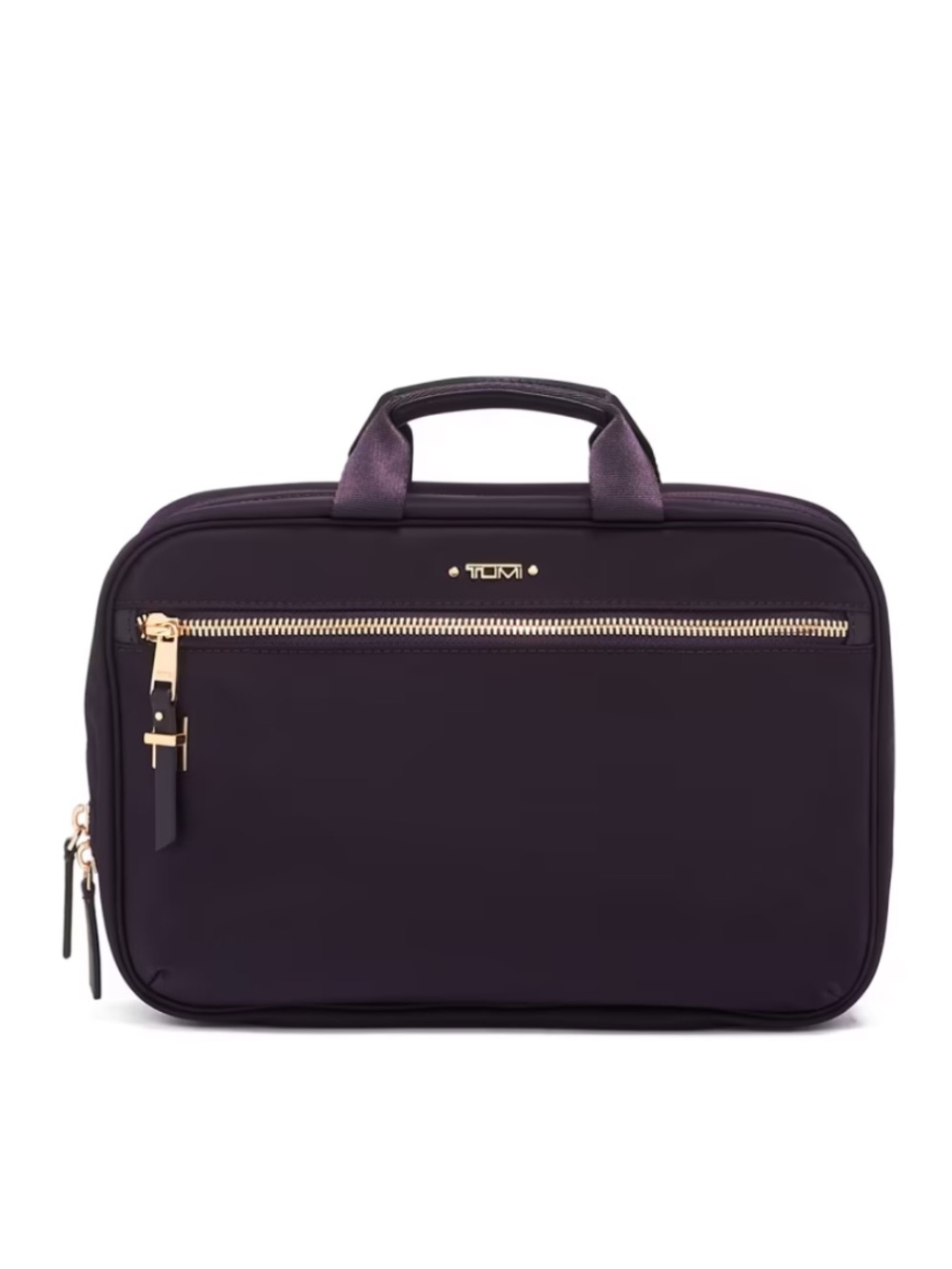 Tumi VOYAGEUR Madina Cosmetic Bag Toiletry Bag in Black Gold